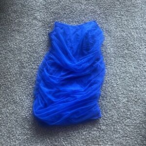 PrettyLittleThing Royal Blue Strapless Dress